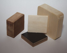 Holz Scheibe Quadrat Platte