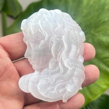 2 " Natural Gypsum Quartz Hand