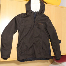 Elkine Damen Jacke Gr. M Braun Wattiert mit Kaputze 