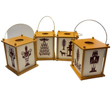 4 vintage Erzgebirge Laternen