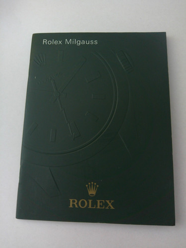 Rolex milgauss 2007 booklet - rolex,