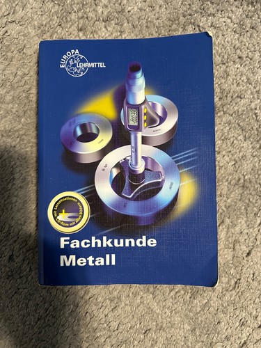 Fachkunde metall von josef - metall,