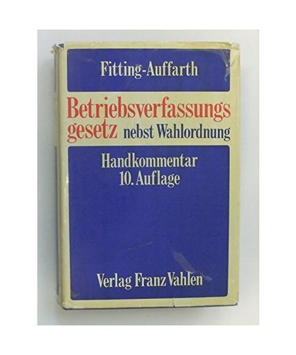 Betriebsverfassungsgesetz mit