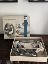 SF WMF gr. Frühstücksset Butterdose Zange Streicher Senf Cromargan Wagenfeld OVP