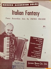 Italian Fantasy Modern Accordion Solo Pietro Frosini  Noten Akkordeon