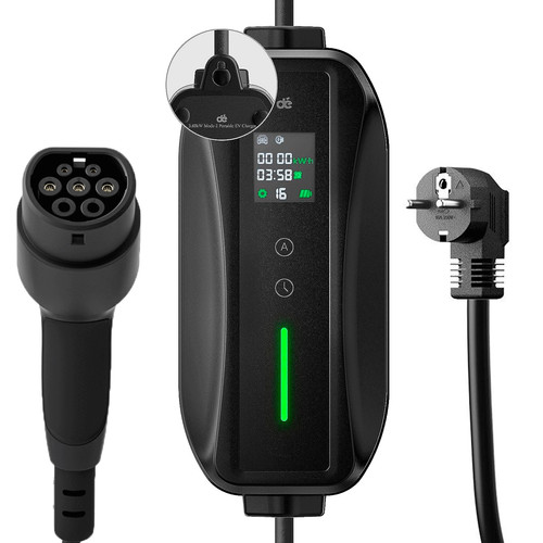 Ladekabel typ 2 schuko - 2,