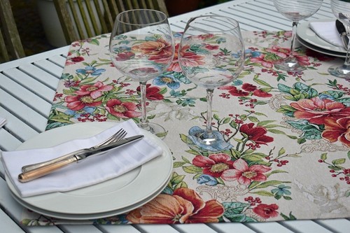 Tischdecke provence jacquard - tischdecke,