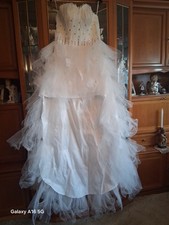 Schönes Abendkleid Cocktailkleid weiß, gr.XL 