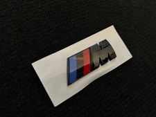  Für BMW M Emblem Heckklappe Schriftzug Badge Aufkleber Schwarz Glanz.55 x 20MM