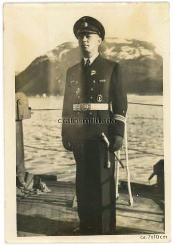 Orig foto portrait offizier - foto,