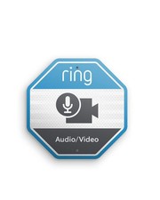 Ring Sicherheitsaufkleber für Fenster AUDIO/VIDEO