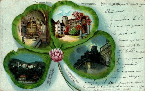 Litho gruss aus heidelberg - litho,