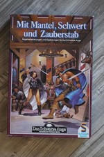 DSA, Mit Mantel, Schwert und Zauberstab, Box fast komplett, guter Zustand