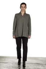 Yukai Damen Pullover A-Linie olive