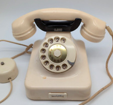 Kult Post Telefon W48  Wählscheibe, Elfenbein / Schwarz  Retro 50er 60er TOP RAR
