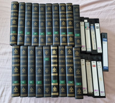 19x VHS Video Buchhüllen Schutzhüllen Braun & 9 Kassetten zwei Originalfilme