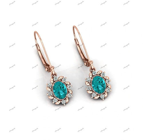Paraiba turmalin ohrhänger - paraiba,