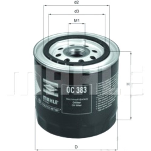 ölfilter mahle oc383 für - Ölfilter,