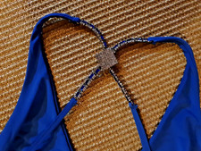 sexy Oberteil mit Strass am Rücken - Gr. 36 Mimi Pinzon, argentinische Desinger