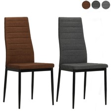 2/4/6x Esszimmerstühle Stoff