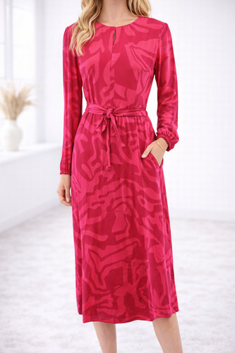 Blusenkleid vabene rot - blusenkleid,