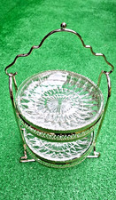 Etagere 2stöckig versilbert H.Bauer jr.