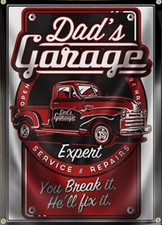 DAD´S GARAGE Flagge Fahne