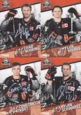 4 Autogrammkarten  Löwen