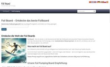 Foil-Board.de - Affiliate Nischenseite, Webseite - mit TOP Google Platzierungen