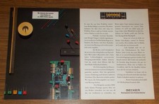 Seltene Werbung BECKER MEXICO CASSETTE Autoradio - Bauteile 1986