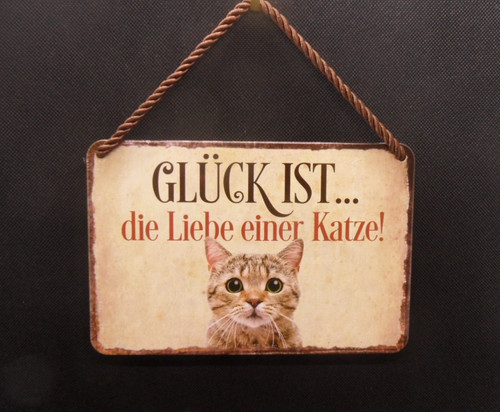 Blechschild glück ist die - blechschild****glück,