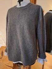 FADENMEISTER BERLIN Pullover aus Schurwolle und Kaschmir blau Gr. 42 / wie neu