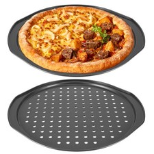 2x Pizzablech Ø33cm gelocht