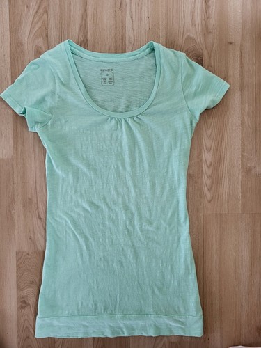 Shirt lang longshirt grün - t-shirt,