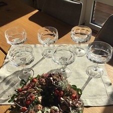 18 Sektschalen  Bleikristall Flächenschliff 