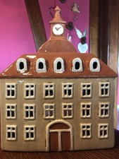 Windlicht Haus handbemalt