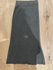 Seidenrock silkroad bouretteseide Olive S 88 cm Rock maxirock Ungetragen