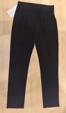 DA-HOSE-Schwarz-Lang-Gr.38-Fein/Leicht-Stoff-N. Leonhard- Ungetr.-Zust.?Nr.1-?