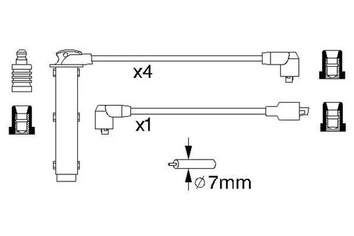 Zündkabel 986 356 748 bosch - 986,