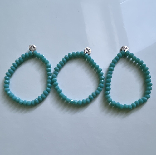 Armband türkis perlen mit - türkis,