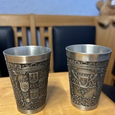 Wappen Zinnbecher Höhe 8,5cm