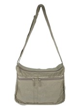 Michiko London Koshino Schultertasche Beige Erweiterbarer Zwickel Damen