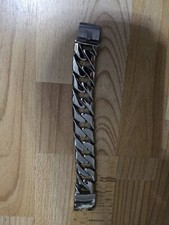 Herren Edelstahl Armband  Panzer Armband Massiv schwer 26,5cm x  3cm   250 Gramm