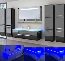 Badmöbel Set Schwarz Weiss