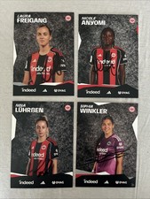 4 Autogrammkarten Eintracht