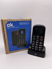 OK. OMP 90-1  Seniorenhandy Mobiltelefon schwarz mit Ladestation - neuwertig