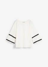 Neu T-Shirt mit Seidenanteil