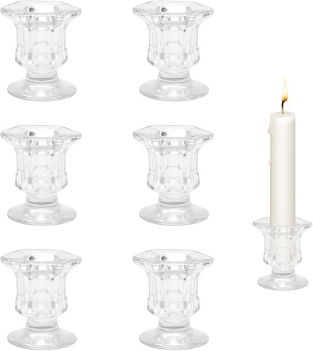 Kerzenhalter glas transparent - kerzenhalter,