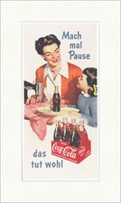 Coca Cola Mach mal Pause Getränk Koffein Marke Plakat Kunstdruck Plakatwelt 414