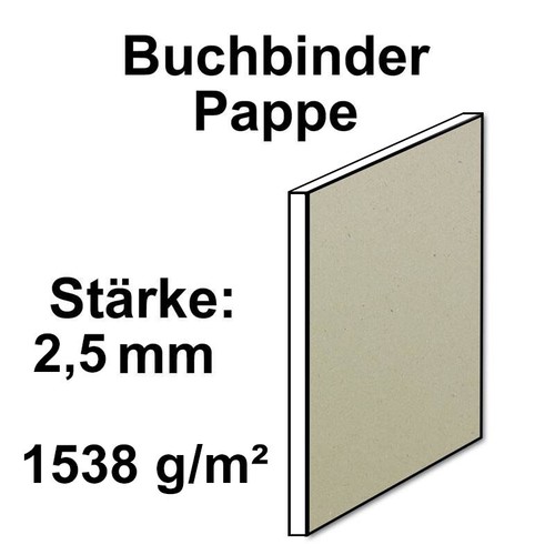 Buchbinderpappe stärke 2 5 - buchbinderpappe, 2,5